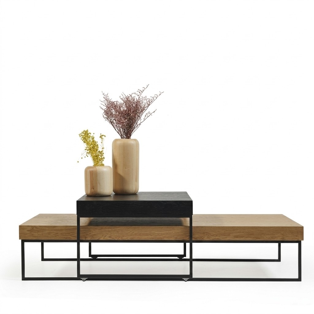 Loft Holz Couchtisch Tisch Beistelltisch Wohnzimmertisch Holz Tisch 160x60