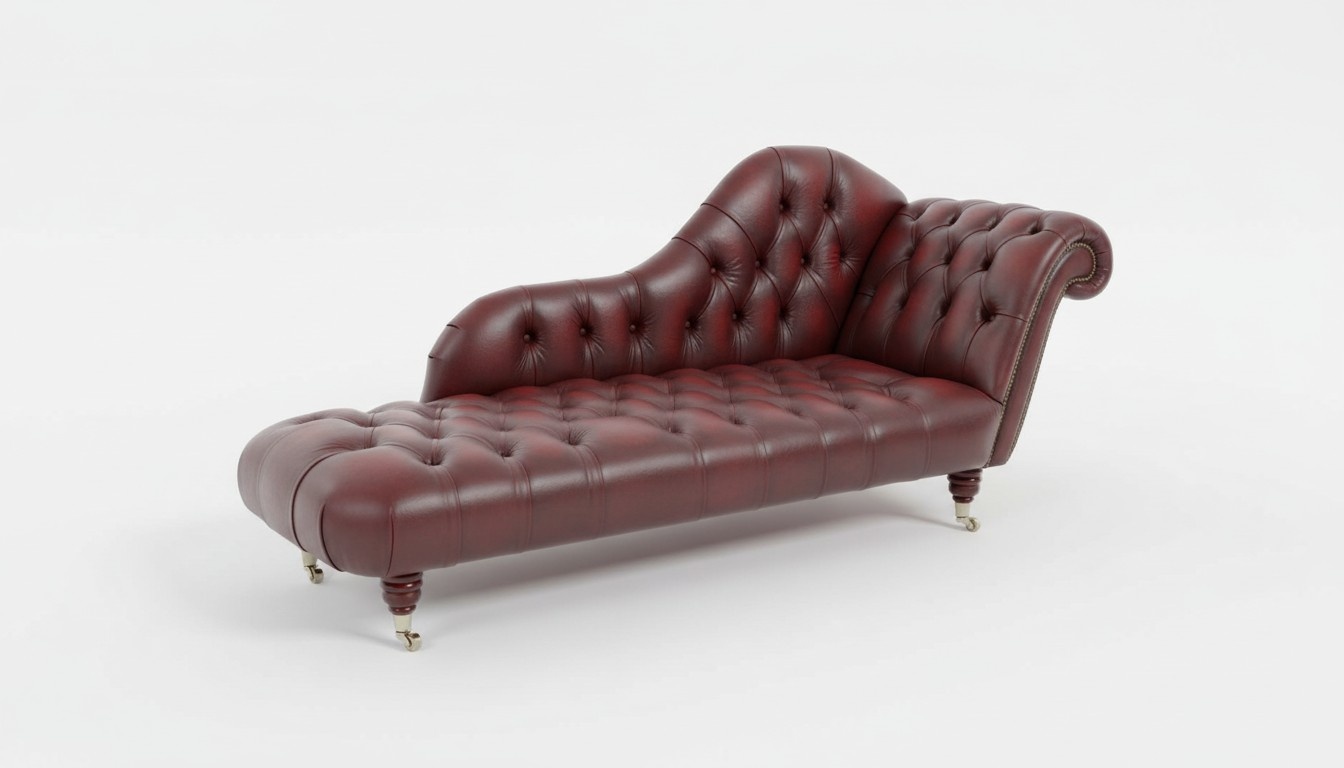Lounge Club Chesterfield Sofa Liege 2 Sitzer Polster Liegen Chaiselongues