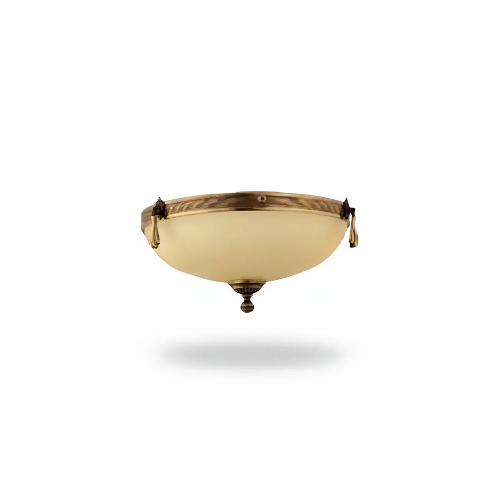 Lüster Deckenleuchter Lampe Deckenlampe Kronleuchter Glas Beige Art
