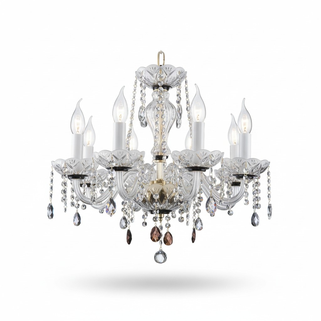 Luster Kronleuchter Kristall Leuchte Bohemia Lampe Deckenleuchte