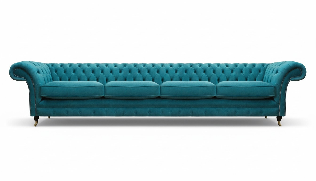 Luxuriöse Modern Design Sofa Viersitzer Couch Polstermöbel Textilsofa