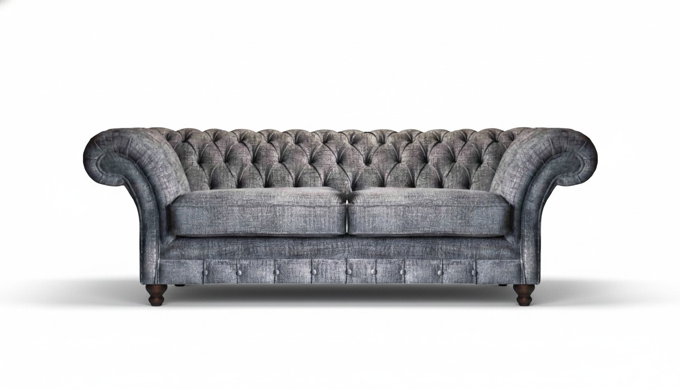 Luxuriöser Chesterfield Zweisitzer Designer Sofas Wohnzimmer Edle Couch