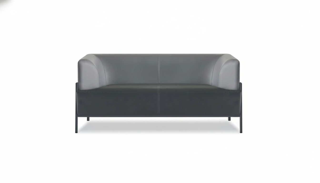 Luxuriöser Zweisitzer Designer Arbeitszimmer Leder 2-Sitzer Sitzmöbel