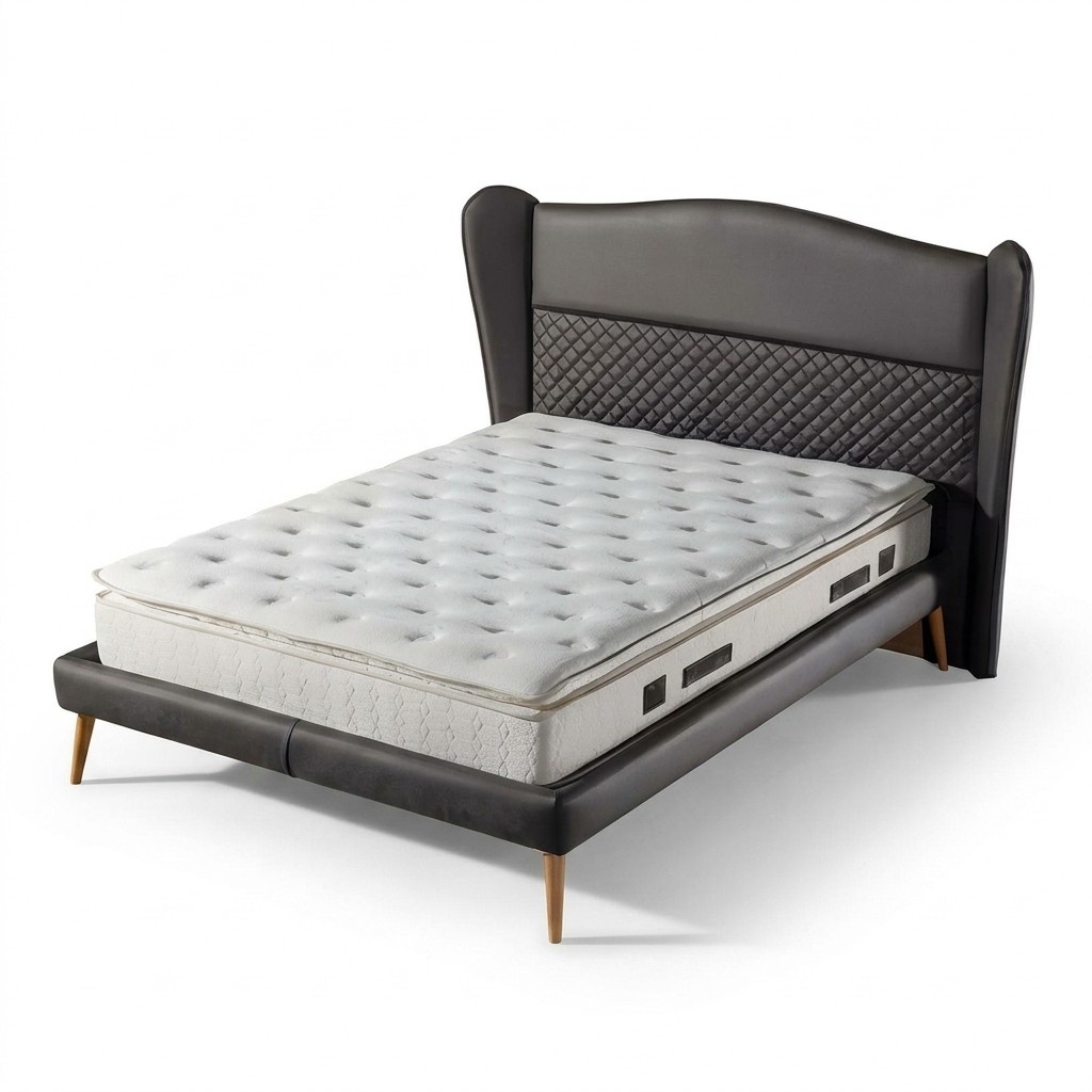 Luxuriöses Boxspringbett Elegantes Design für höchsten Komfort stilvolles Wohnen