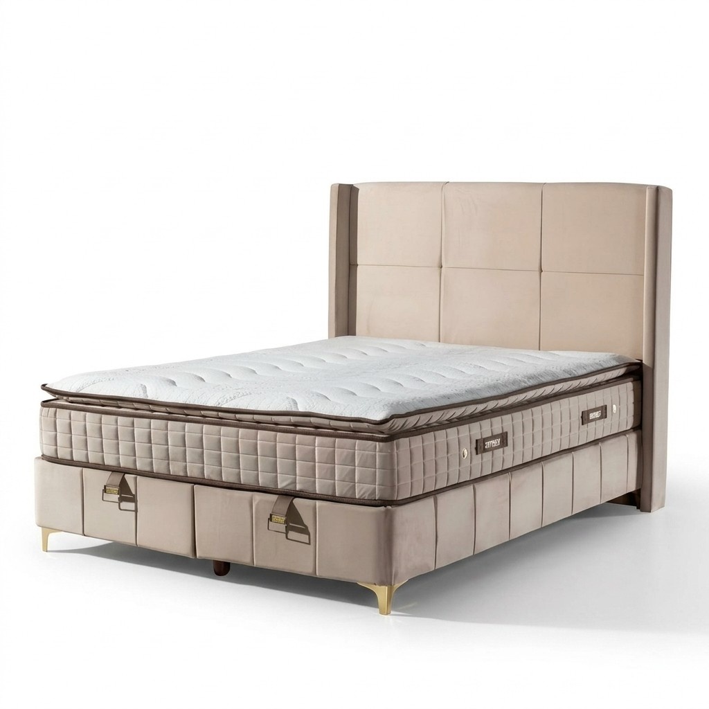 Luxuriöses Boxspringbett Elegantes Design für höchsten Komfort und Entspannung
