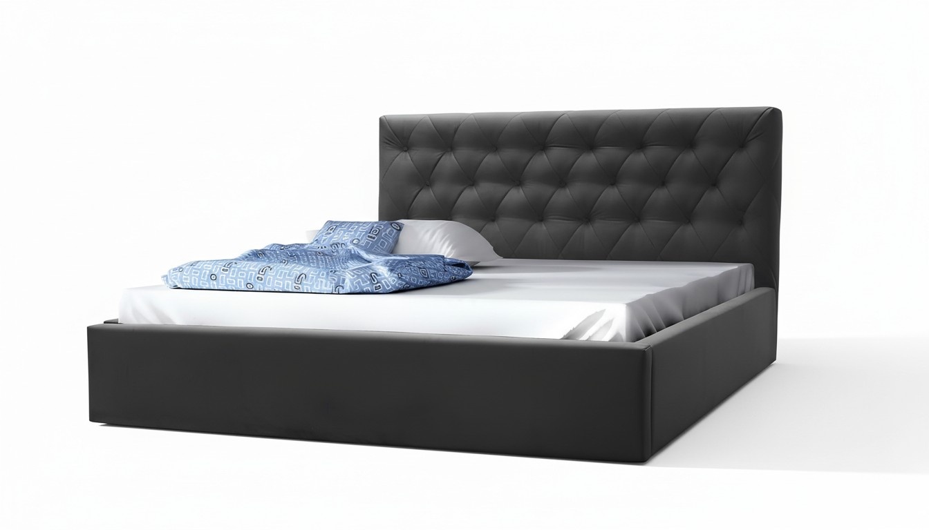 Luxus Bett Ehebett Stil Möbel Schlafzimmer Hotel Betten 180x200 Chesterfield Neu