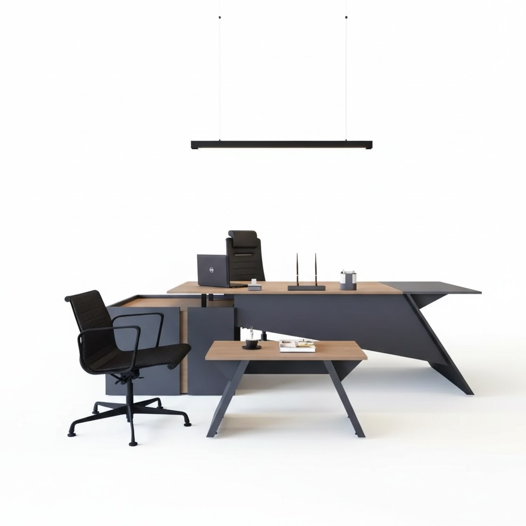 Luxus Büro Möbel Einrichtung Schreibtisch Couchtisch Aktenschrank Set 3tlg