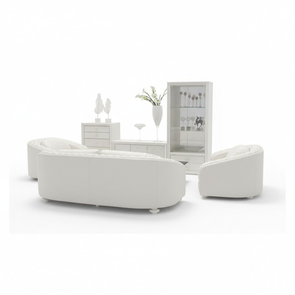 Luxus Chesterfield Sofagarnitur 3+2+1 Ledersofa Sofa Couch Polster Sitz Garnitur