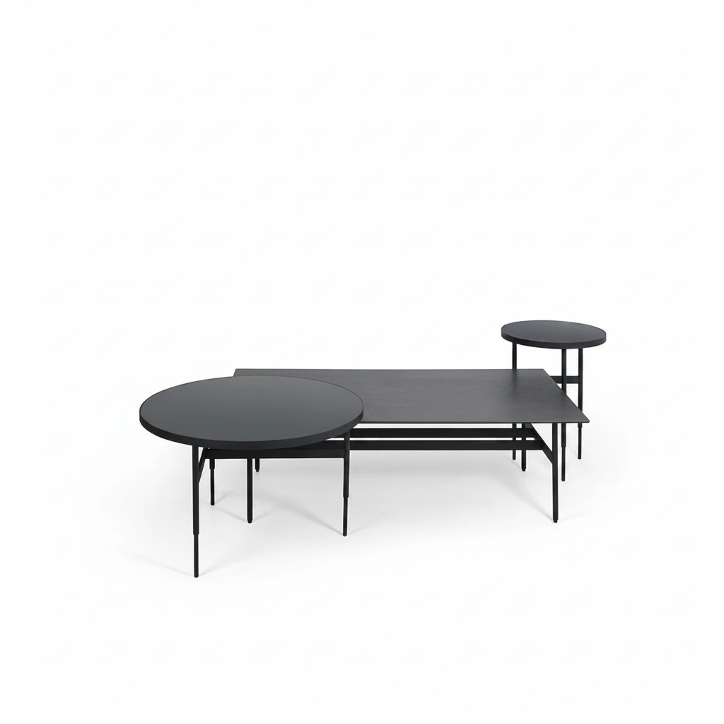 Luxus Couchtisch Designer Set 3tlg 2x Beistelltisch Wohnzimmer Komplett