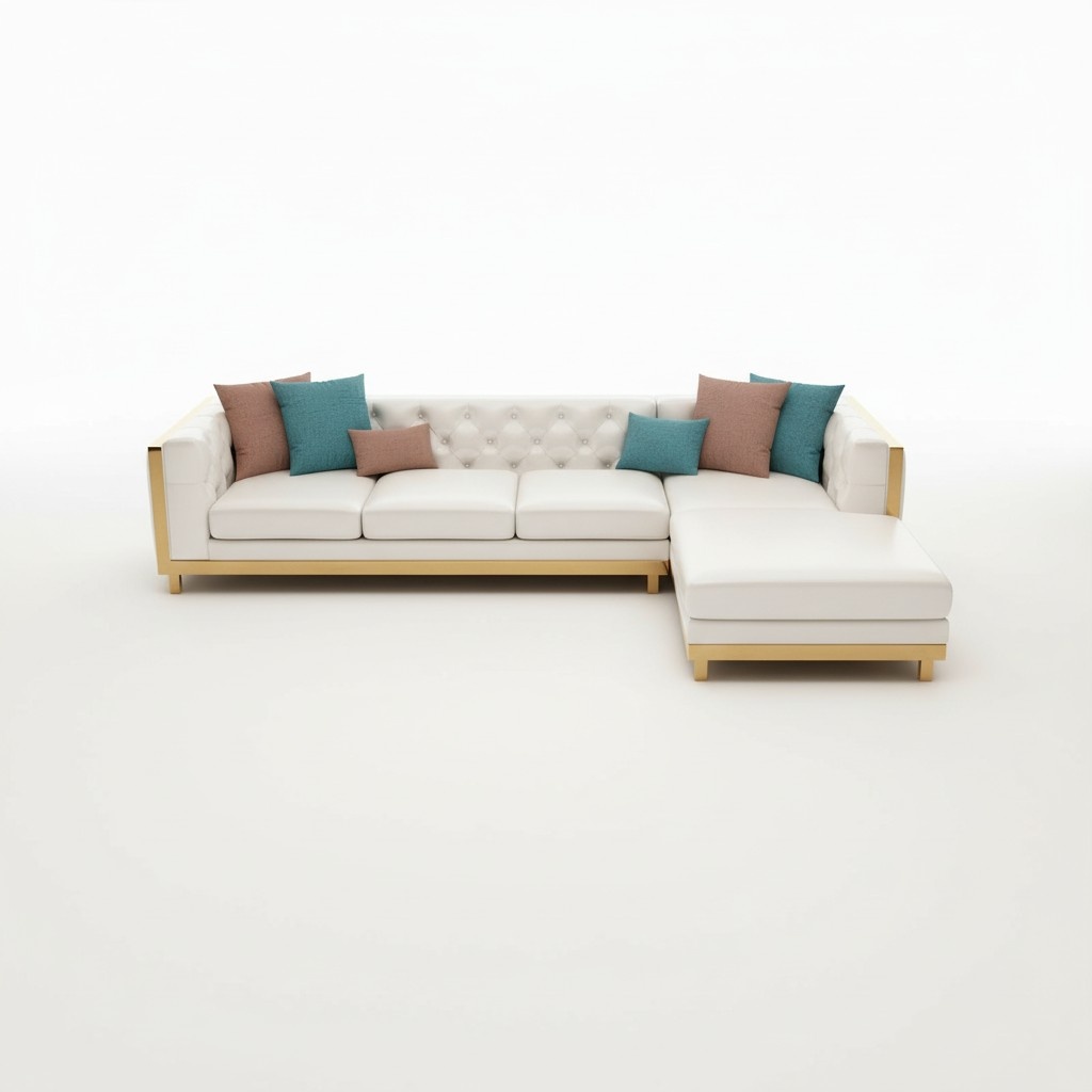 Luxus Design Eck Sofa Couch Polster Sitz Leder Garnitur Wohn Landschaft