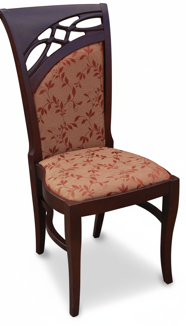 Luxus Design Polster Stuhl Stühle Sitz Lehn Büro Office Esszimmer Holz K51 Neu