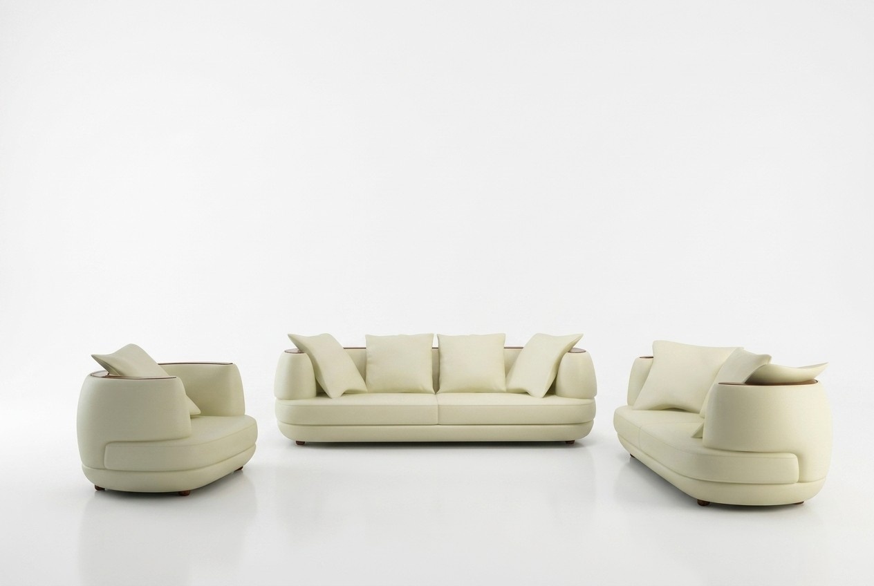 Luxus Design Sofagarnitur Klassische Leder Couch Polster Sitz Set Sofa