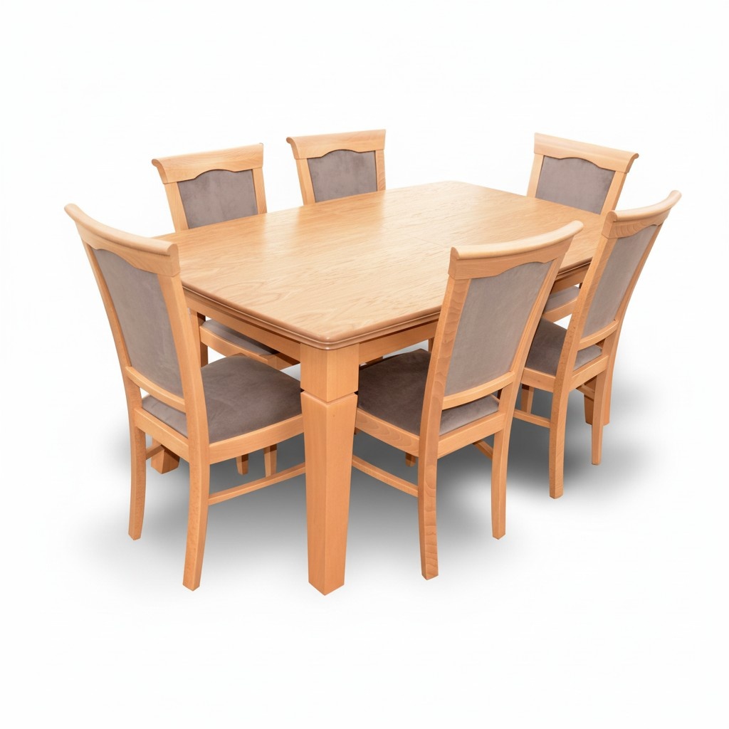 Luxus Designer Esszimmer Set Garnitur Stuhl Tisch Gruppe 7tlg. Möbel Gruppen Neu