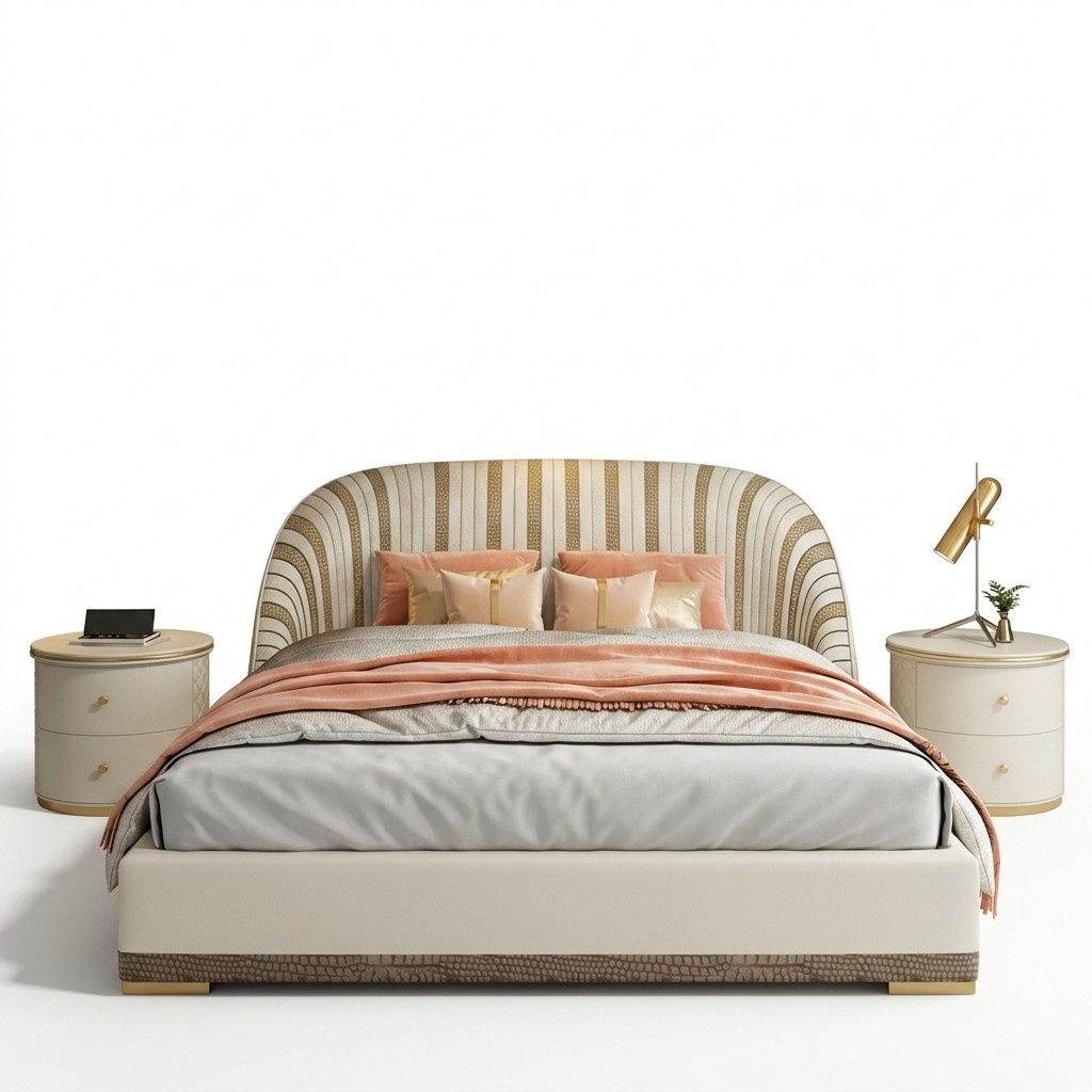 Luxus Doppelbett Betten Schlafzimmer Möbel Design Hotel Einrichtung