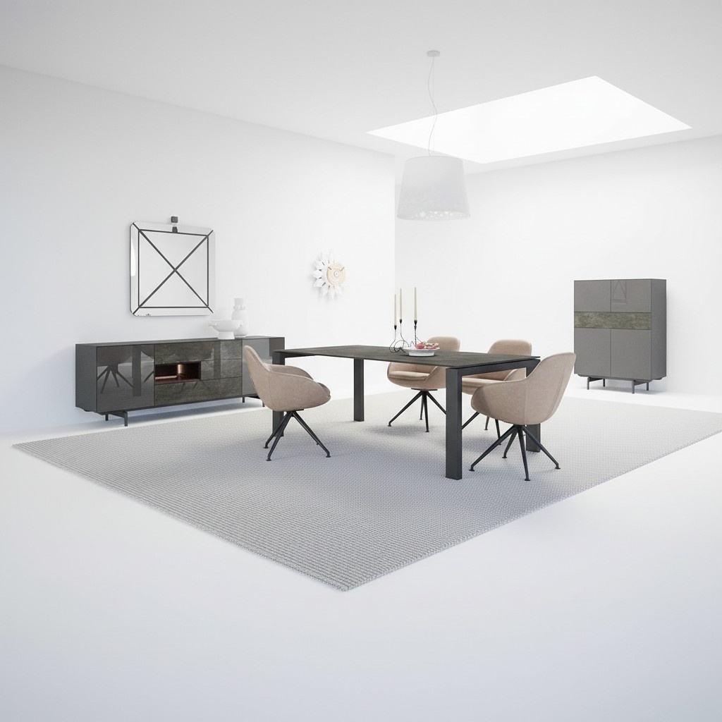 Luxus Esszimmer Essgruppe Esstisch 4x Stühle Design Modern Einrichtung Neu