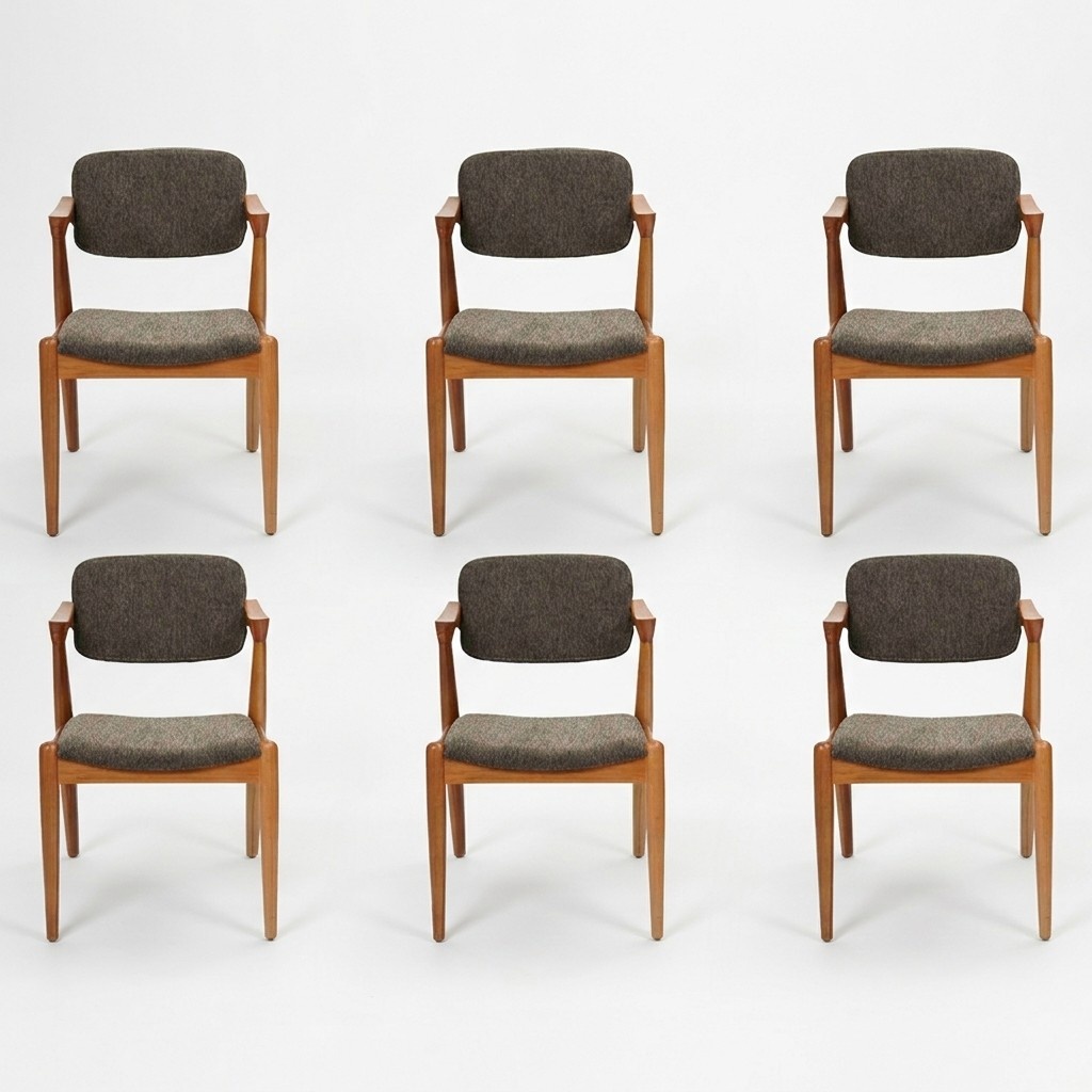 Luxus Esszimmer Möbel Designer 6x Stühle Neu Einrichtung Grau Modern Stühle