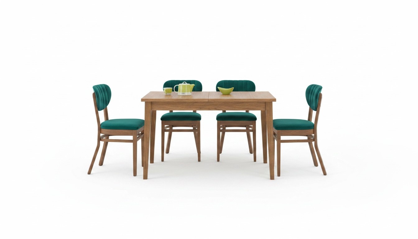 Luxus Esszimmer Set Esstisch 4x Stühle Tisch Esstische Essgruppe 5tlg