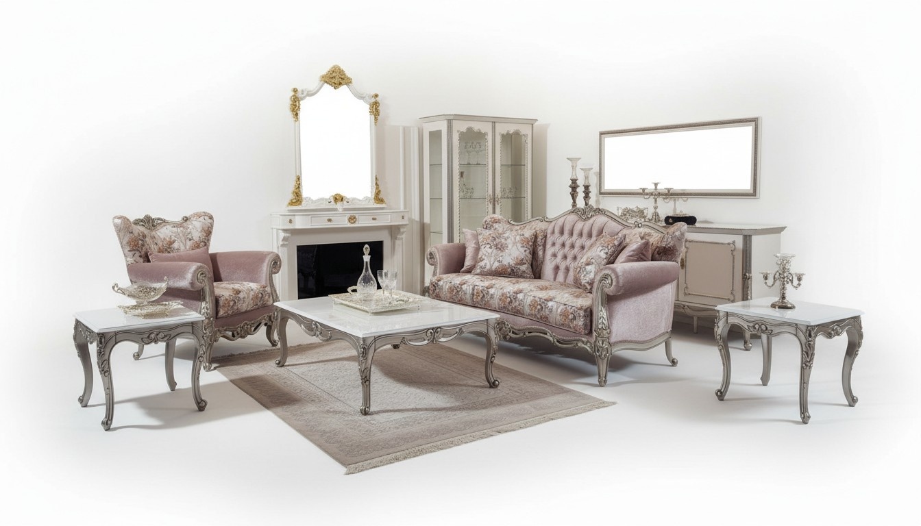 Luxus Garnitur Set 3tlg Sofagarnitur 3+1 Sitzer Couchtisch Sofa Sessel