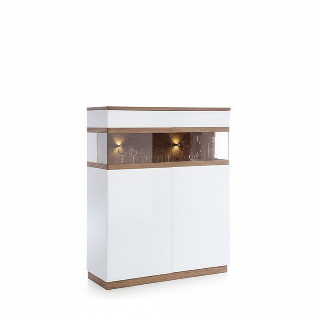 Luxus Glas Vitrine Holz Designer Schrank Vitrinen Regal Schränke Regale Möbel