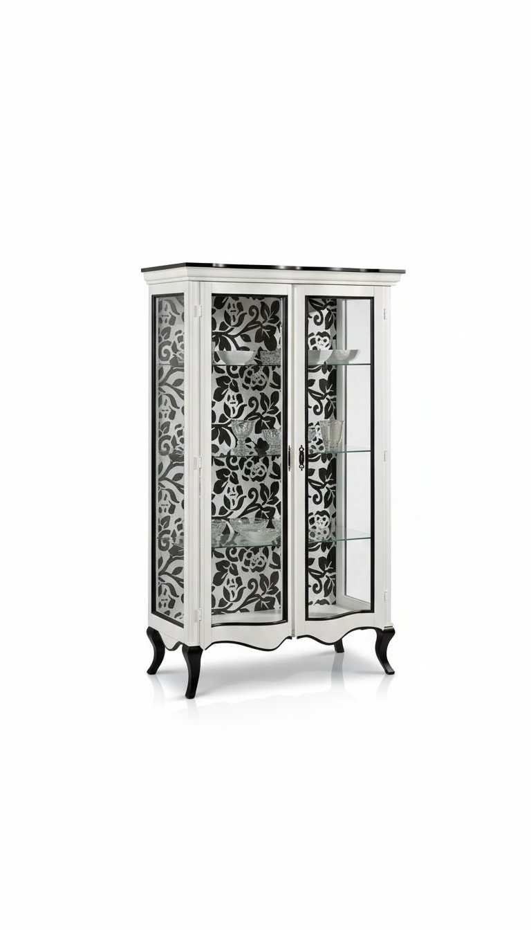 Luxus Holz Vitrine Anrichte Design Weiß Schränke Italienische Möbel