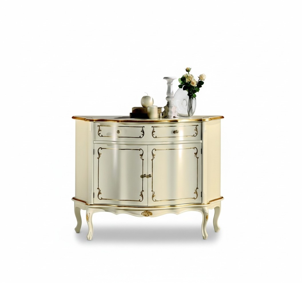 Luxus Design Italienische Holz Möbel Barock Kommode Wohnzimmer Kleiderschrank Sideboard