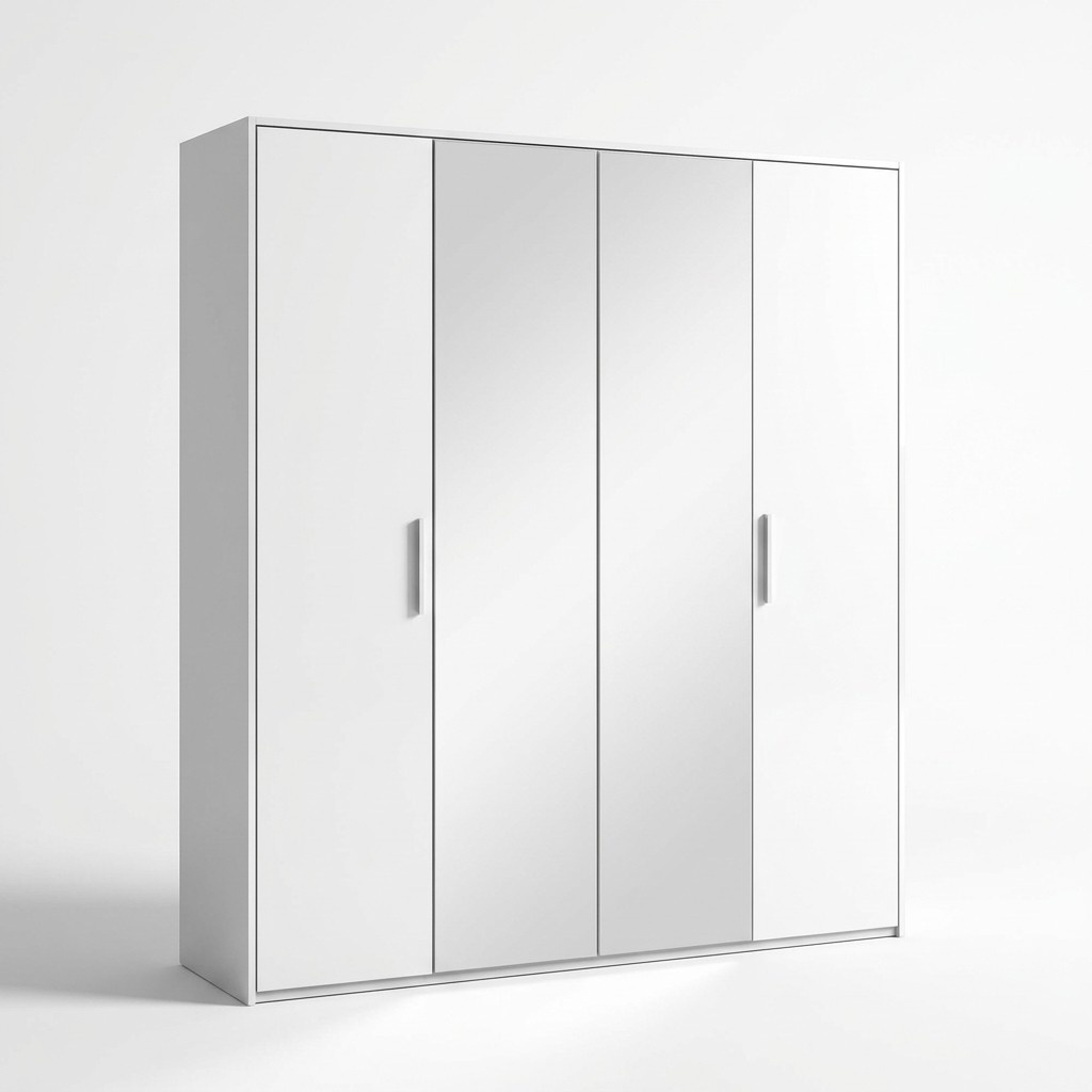 Luxus Kleiderschrank 4 Türen Schrank Garderobe Modern Schränke Holz Design Möbel