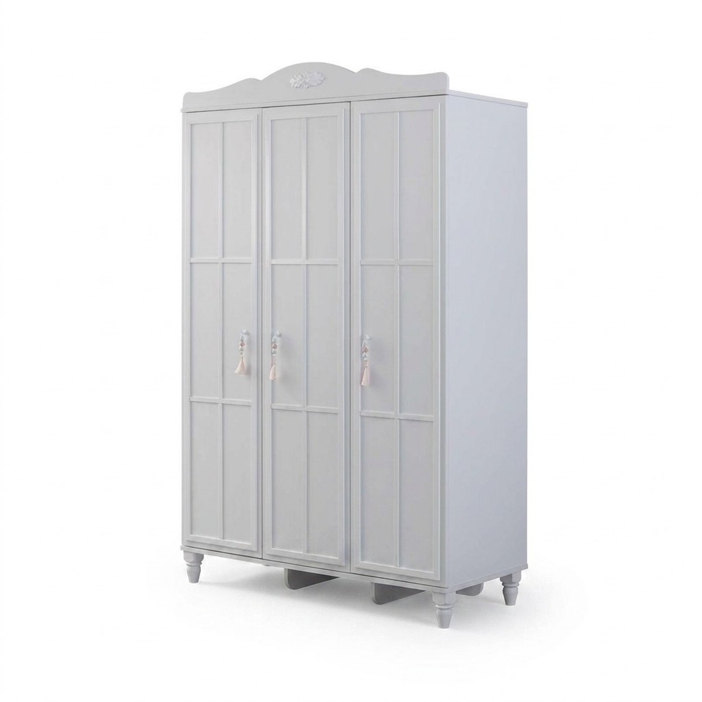 Luxus Kleiderschrank Kinderschrank Holzschrank Schrank Holz Weiß