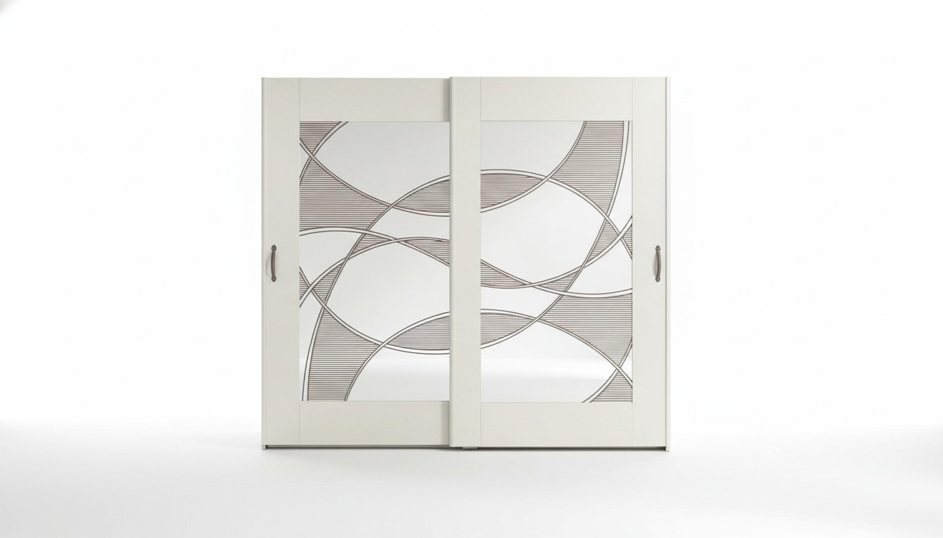 Luxus Kleiderschrank mit Schwebetüren Schlafzimmer Schrank Schränke Holz Modern