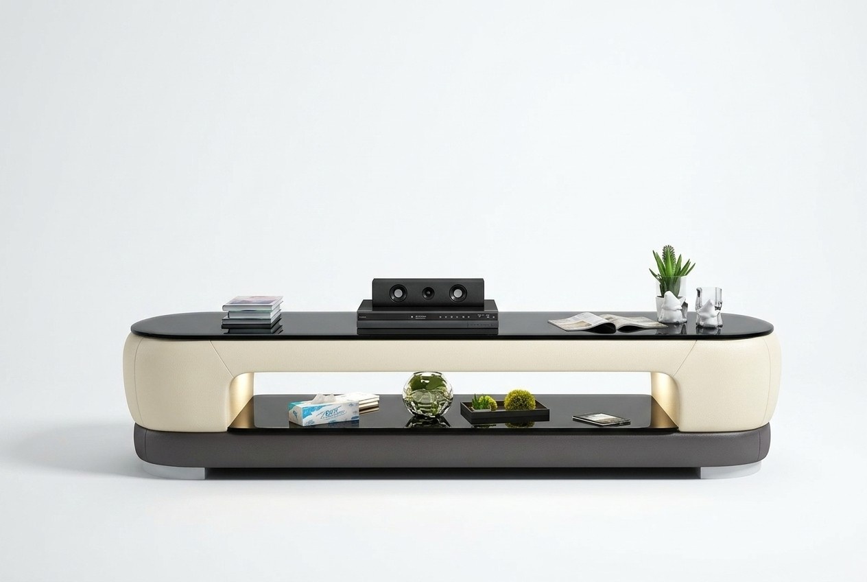 Luxus Kommode Leder xxl Kommoden Luxus Schrank Sideboard Low Board Fernsehtisch