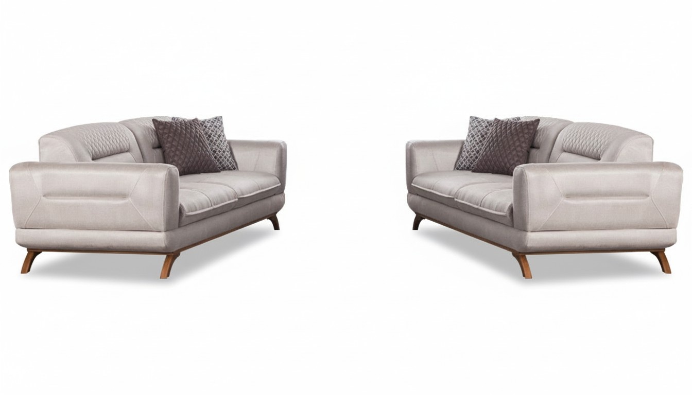 Luxus Komplett 2 tlg Wohnzimmer Sofagarnitur 3+3 Sitzer Polster Möbel