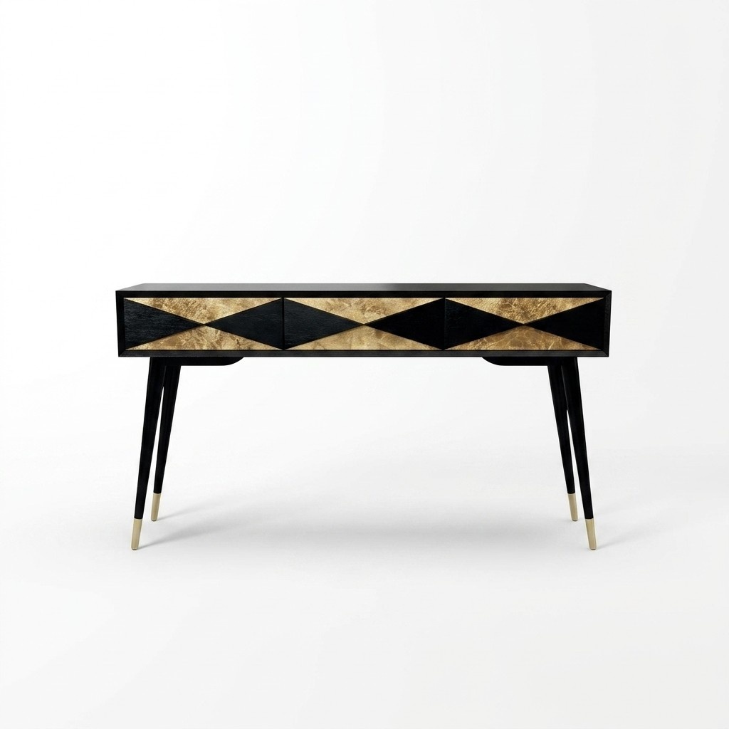 Luxus Konsolentisch Tisch Konsole Kommode Abstelltisch Gold Design