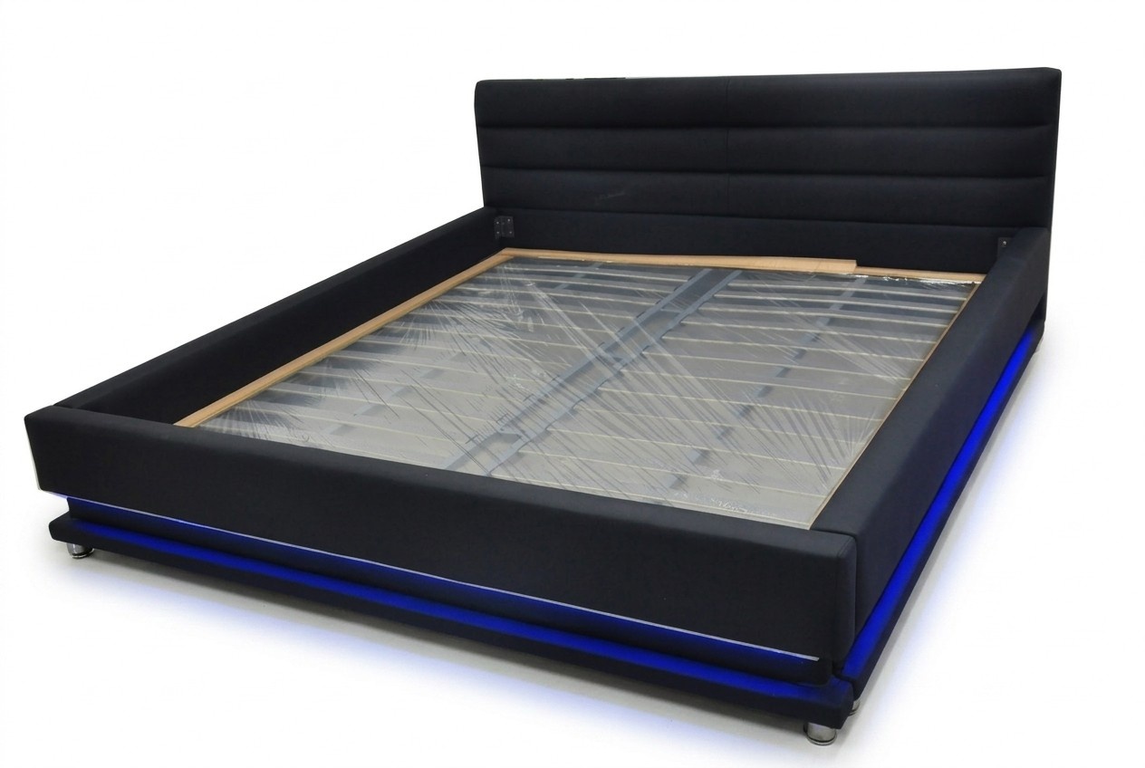 Luxus Leder Design Polster Betten Doppel Modernes 140/160/180/200 Bett LB8856