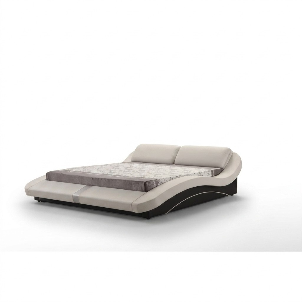 Luxus Leder Design Polster Betten Doppel Modernes Bett Ehe Exclusiv 180x200 cm