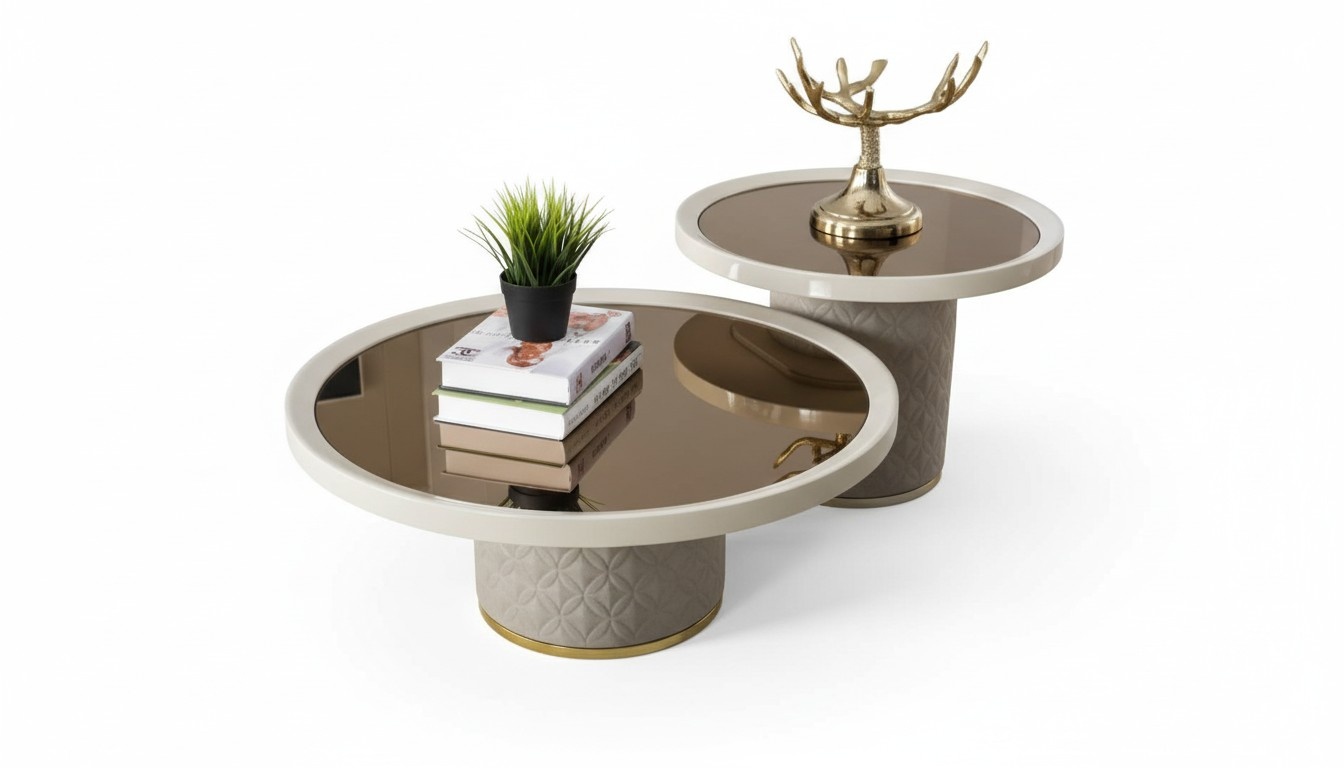 Luxus Moderner Couchtisch Tisch Design Tische Holz Wohnzimmer Beistell Neu