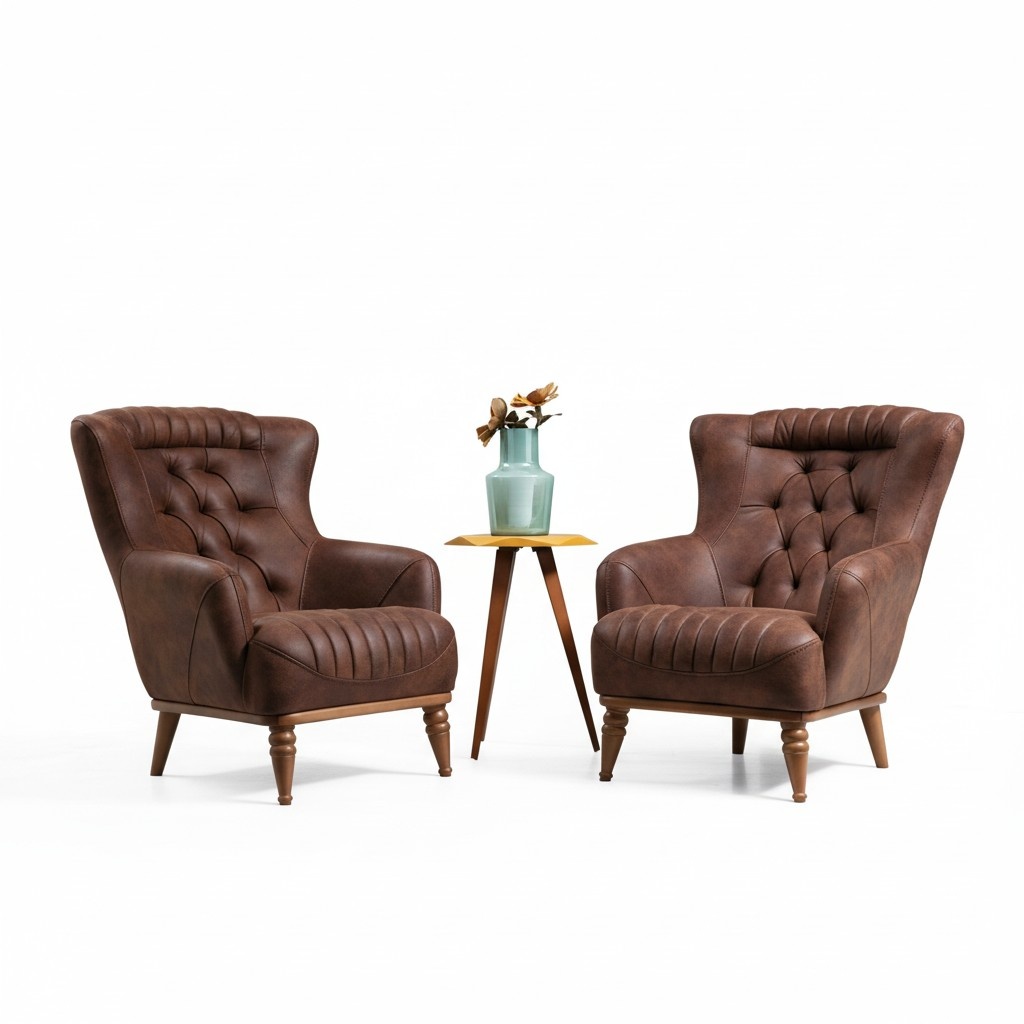 Luxus Möbel Design Sessel Modern Design Sessel Braun Wohnzimmer Neu