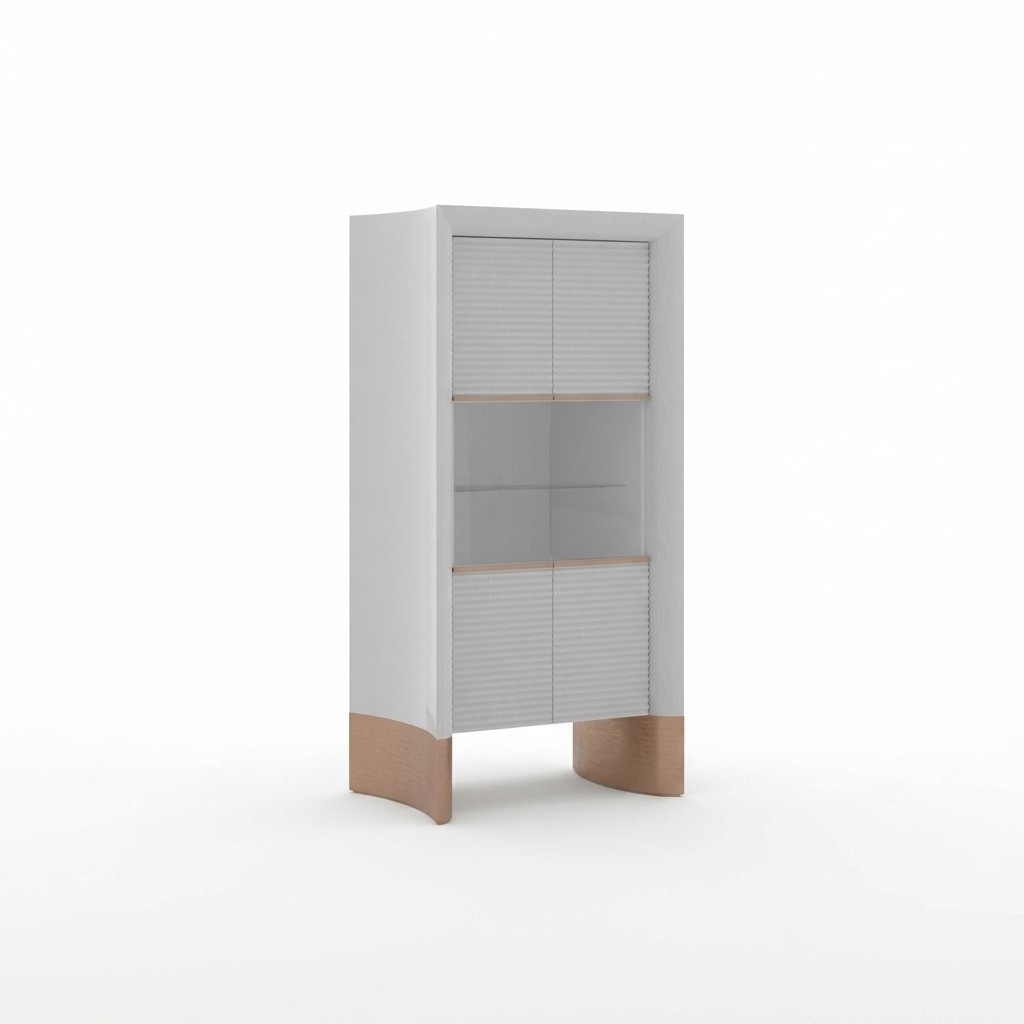 Luxus Möbel Vitrine Design Holzschrank Esszimmer Vitrinen Glas Neu