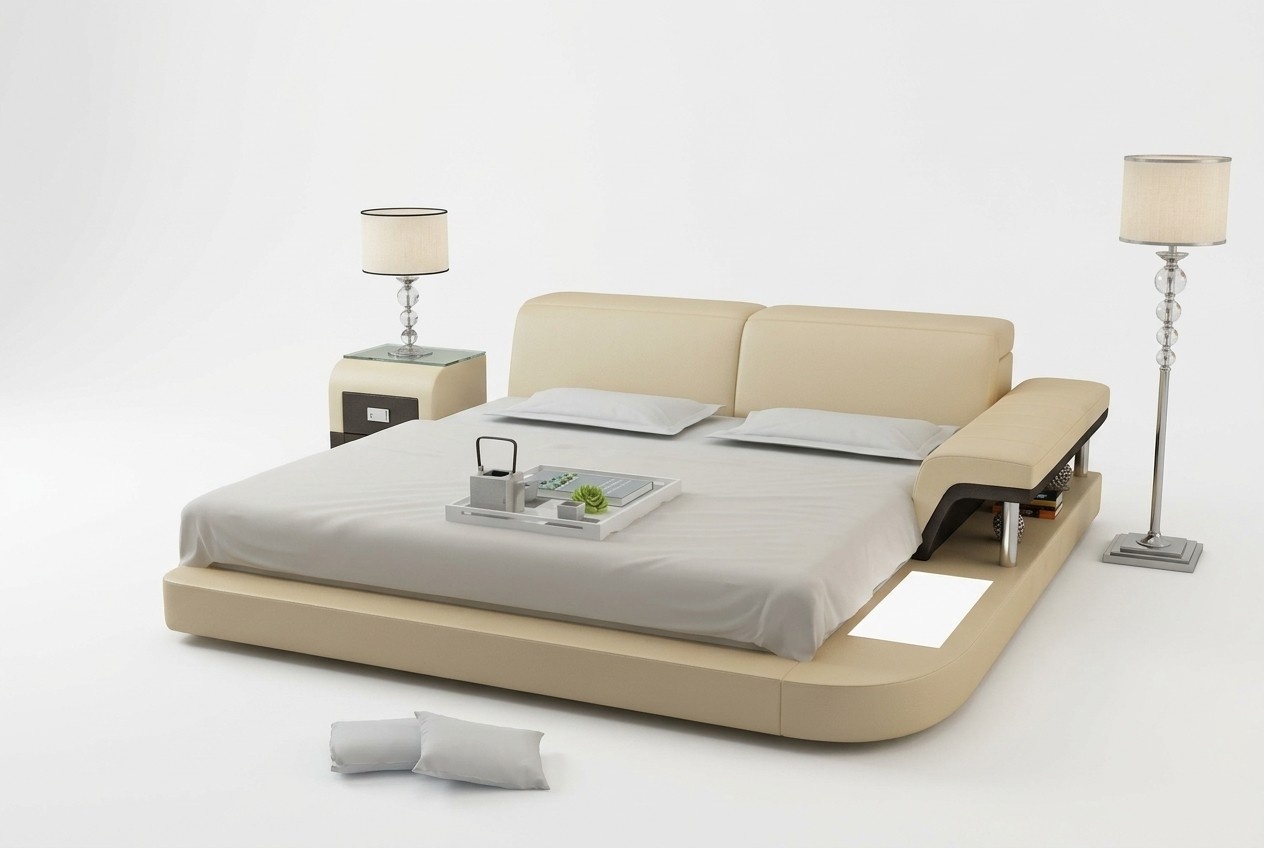Luxus Multifunktions Wasserbett Doppel Bett Wasser Betten Polster + USB