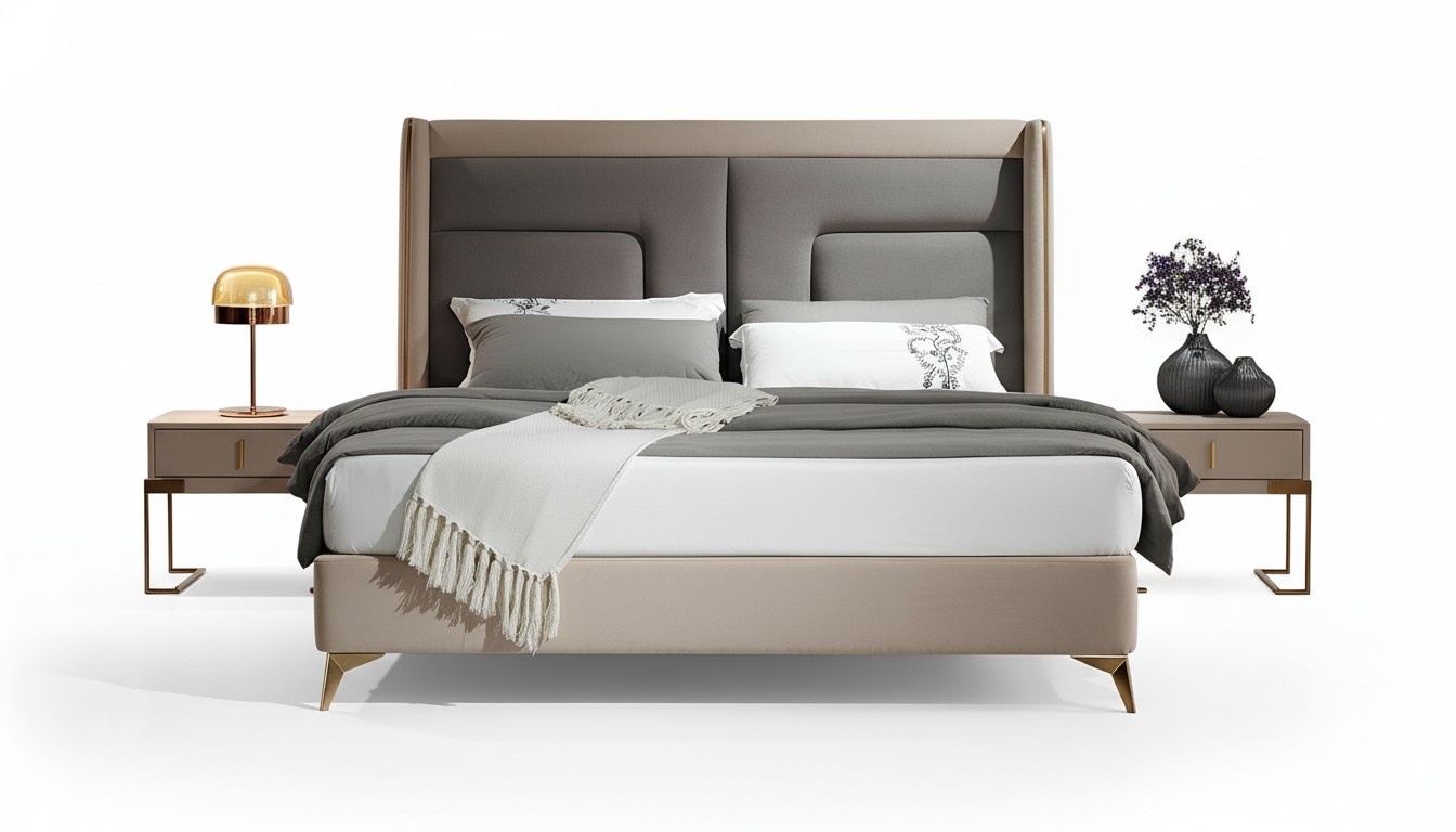 Luxus Schlafzimmer Bett Design Polster Betten Möbel Schlaf Hotel Doppel 180x200