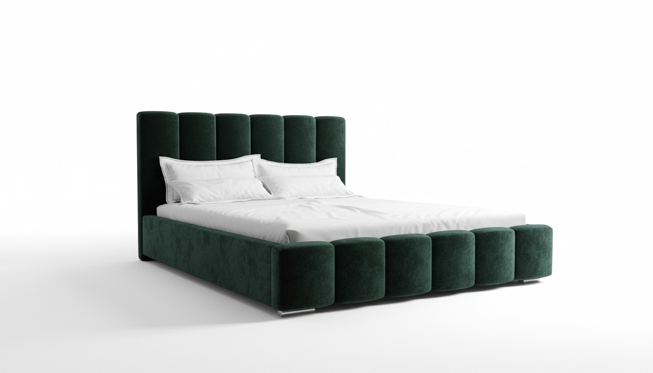 Luxus Schlafzimmer Bett Polster Design Luxus Grün Doppel Hotel Betten Neu