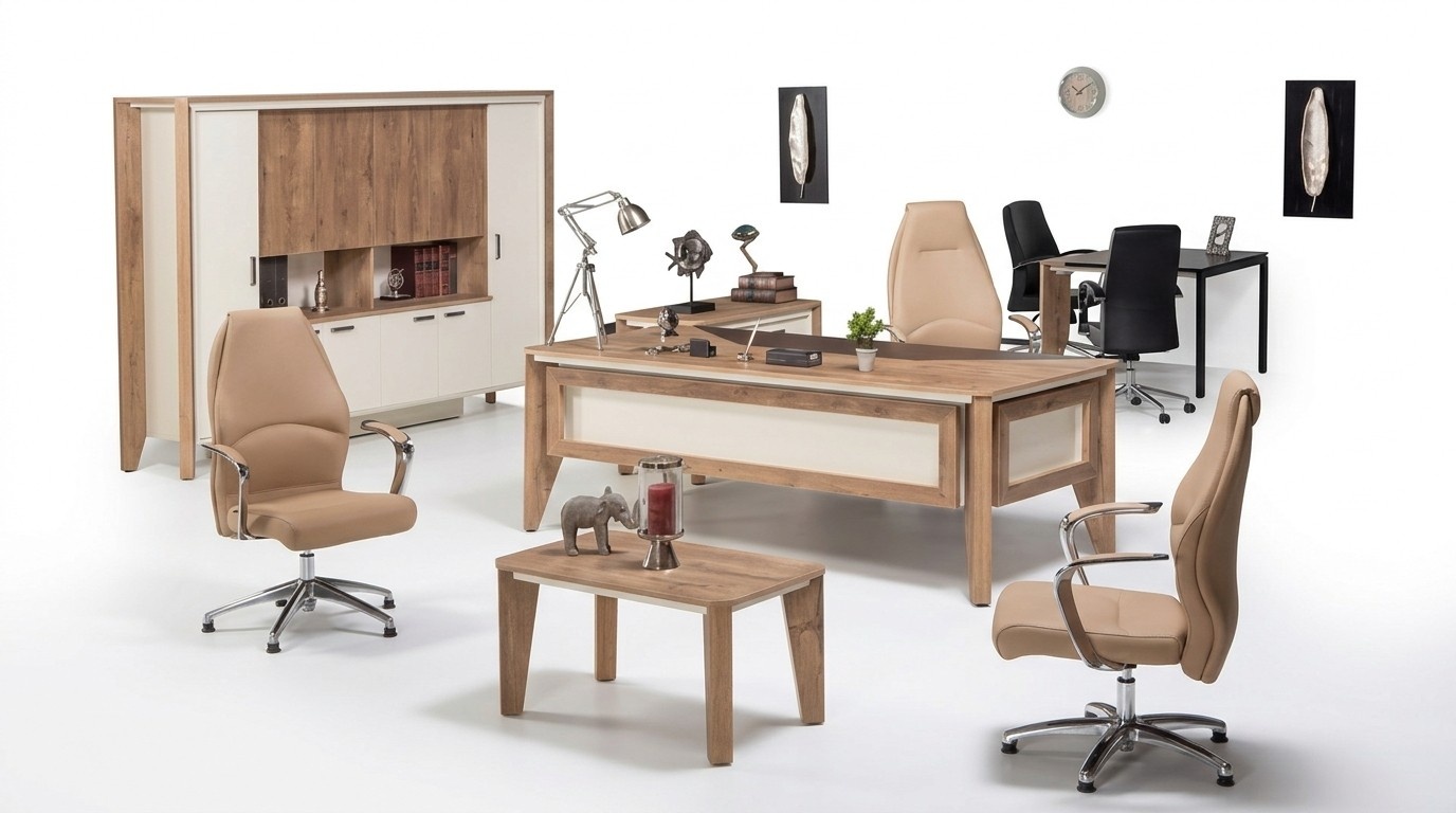 Luxus Schreibtisch Tisch Möbel Eckschreibtisch Tische Büromöbel Holztisch