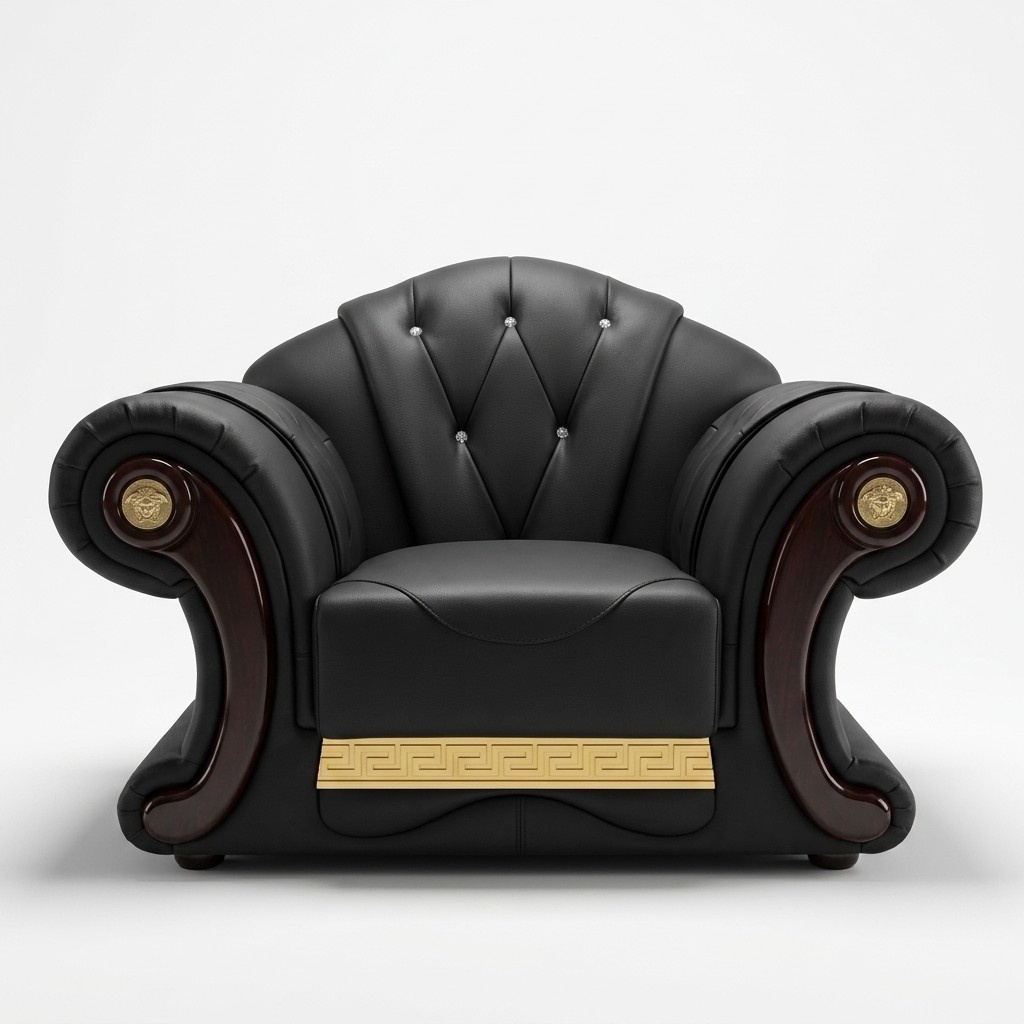 Luxus Sessel Chesterfield Einsitzer Couch Möbel Einrichtung Sofa 1er