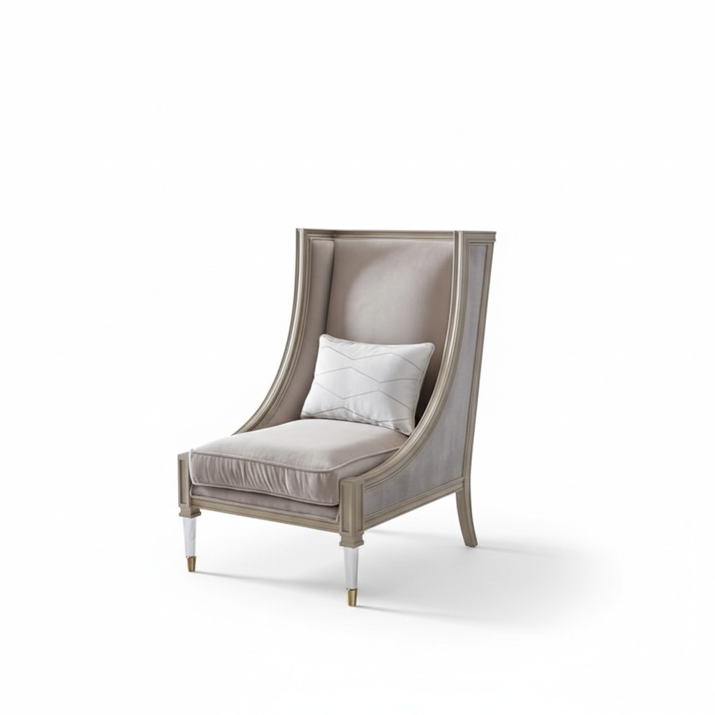 Luxus Sessel Design Stuhl Dubai Hotel Möbel Einrichtung Einsitzer Relax Club Neu