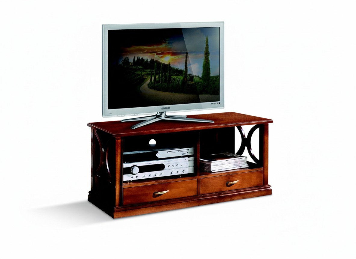 Luxus Sideboard tv Schrank rtv Italienische Möbel Wohnzimmer Holz Barock Stil