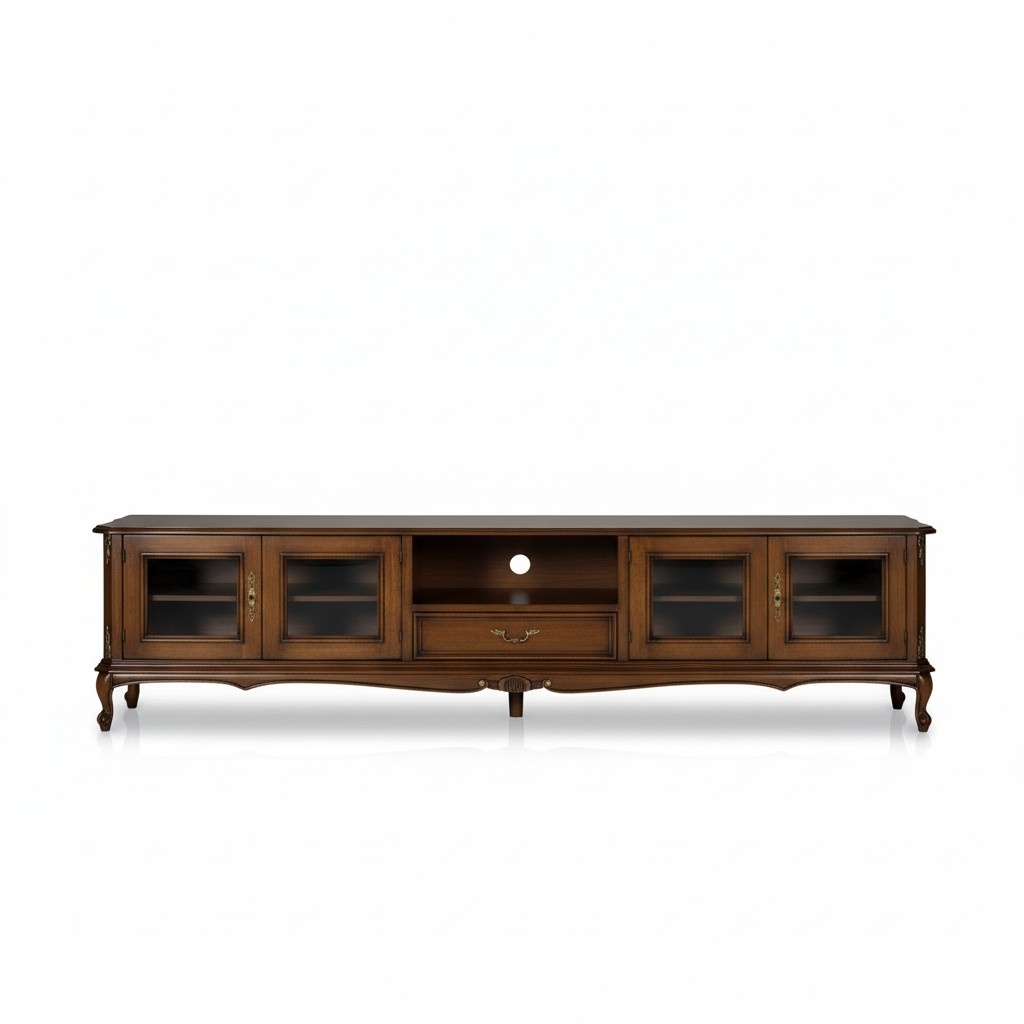 Luxus Sideboard tv Schrank rtv Design Italienische Möbel Wohnzimmer Holz Barock Stil