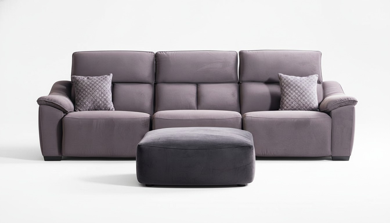 Luxus Sofa 3 Sitzer Sofas Sitz Stoff Design Möbel Stil Textil Neu Wohnzimmer