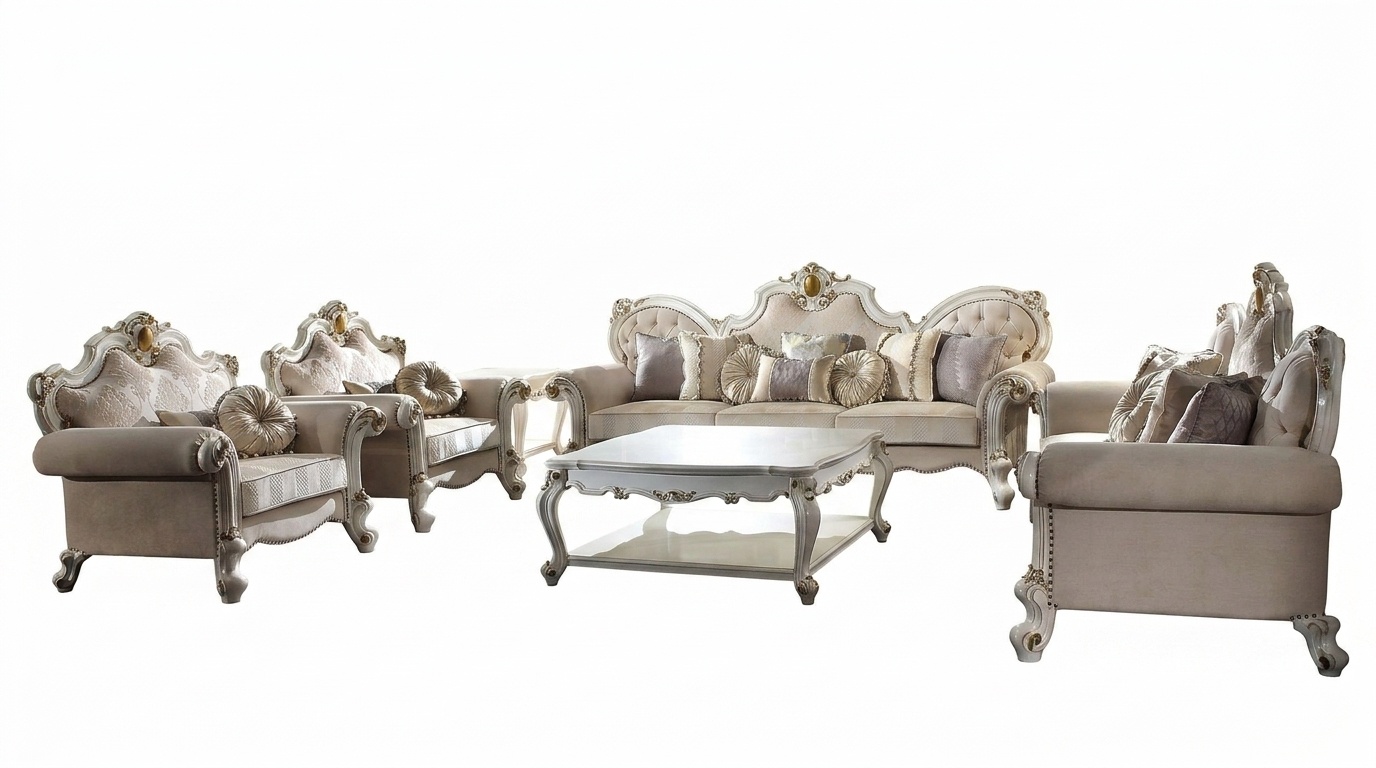 Luxus Sofagarnitur 3+2+1+1 Sitzer Set Design Sofa Polster Couchen Couch Sofas