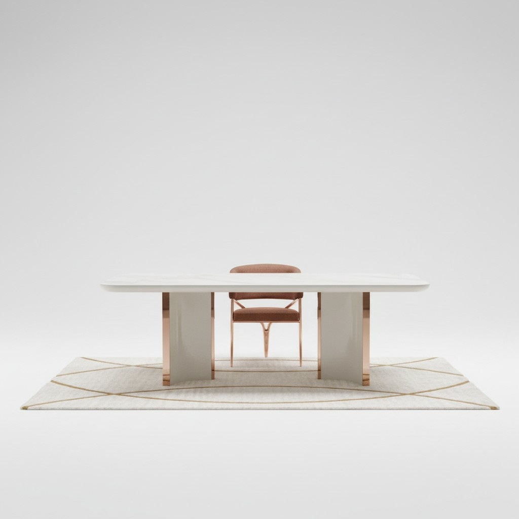 Luxus Tische Esszimmer Tisch Esszimmer Moderner Gold Edelstahl Sofort