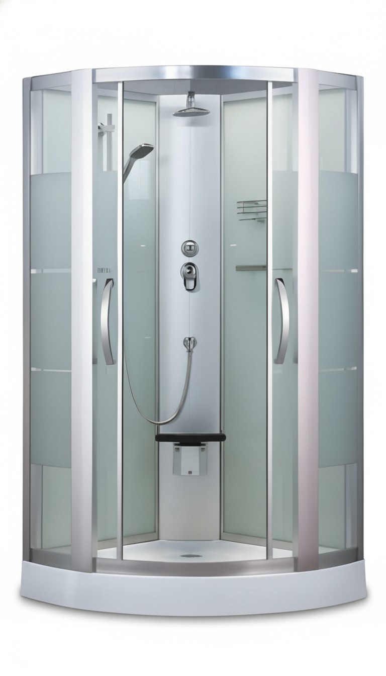 Luxusduschkabine Dusche Wellnessdusche Komfortdusche Glaskabine 100x100 cm