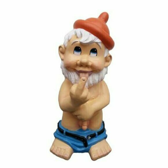 Garten Haus Dekoration Figur Statue Skulpturen Figuren Zwerg Erotischer Sexy M34