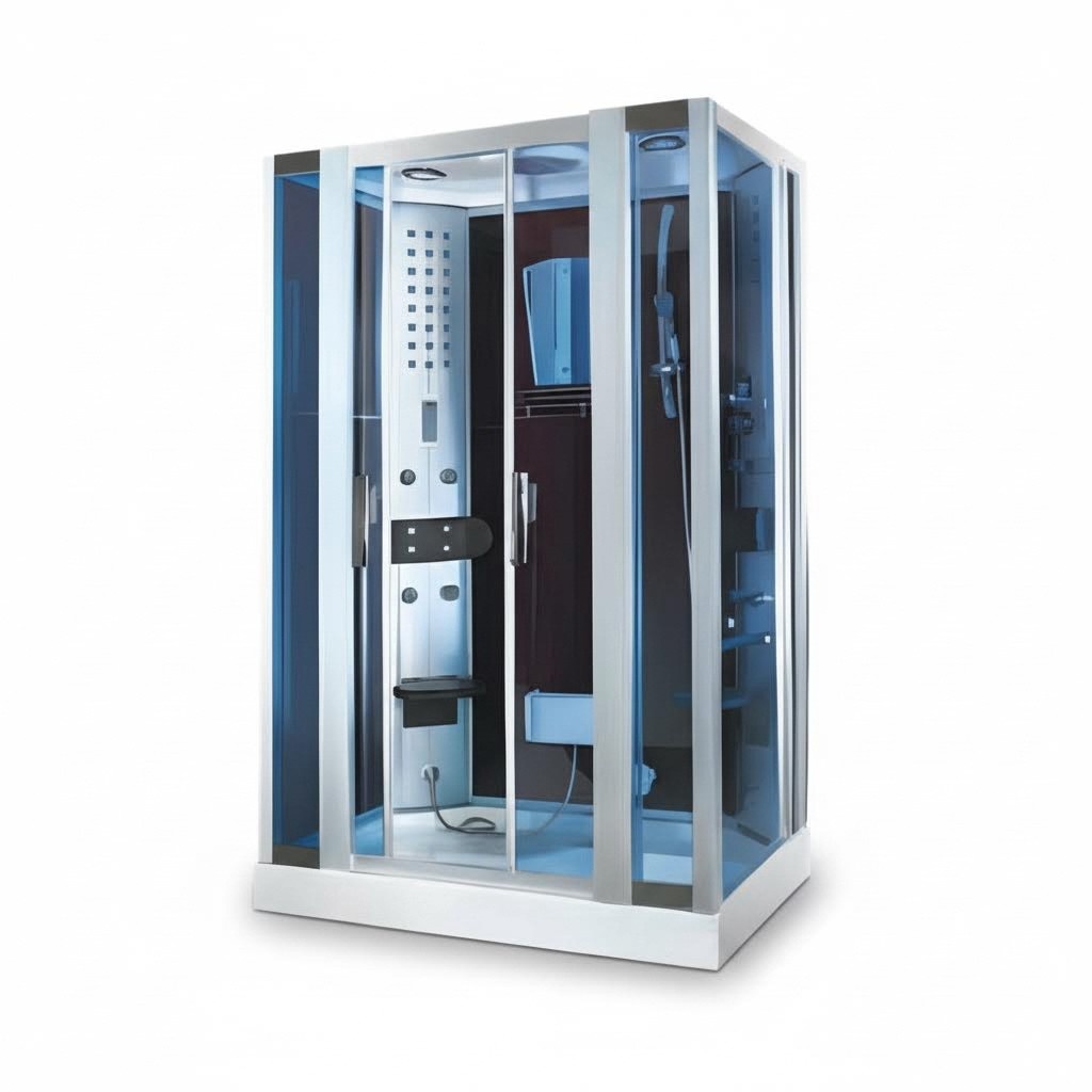 Massageduschkabine Duschkabine Multifunktionsdusche Wellnessdusche 142x90 cm